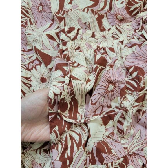 TROVATA Bird of Paradise Makena Skirt, Canela Palm S $278 NWOT - Picture 5 of 10